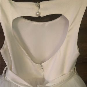 Pearl White Flower Girl Dress